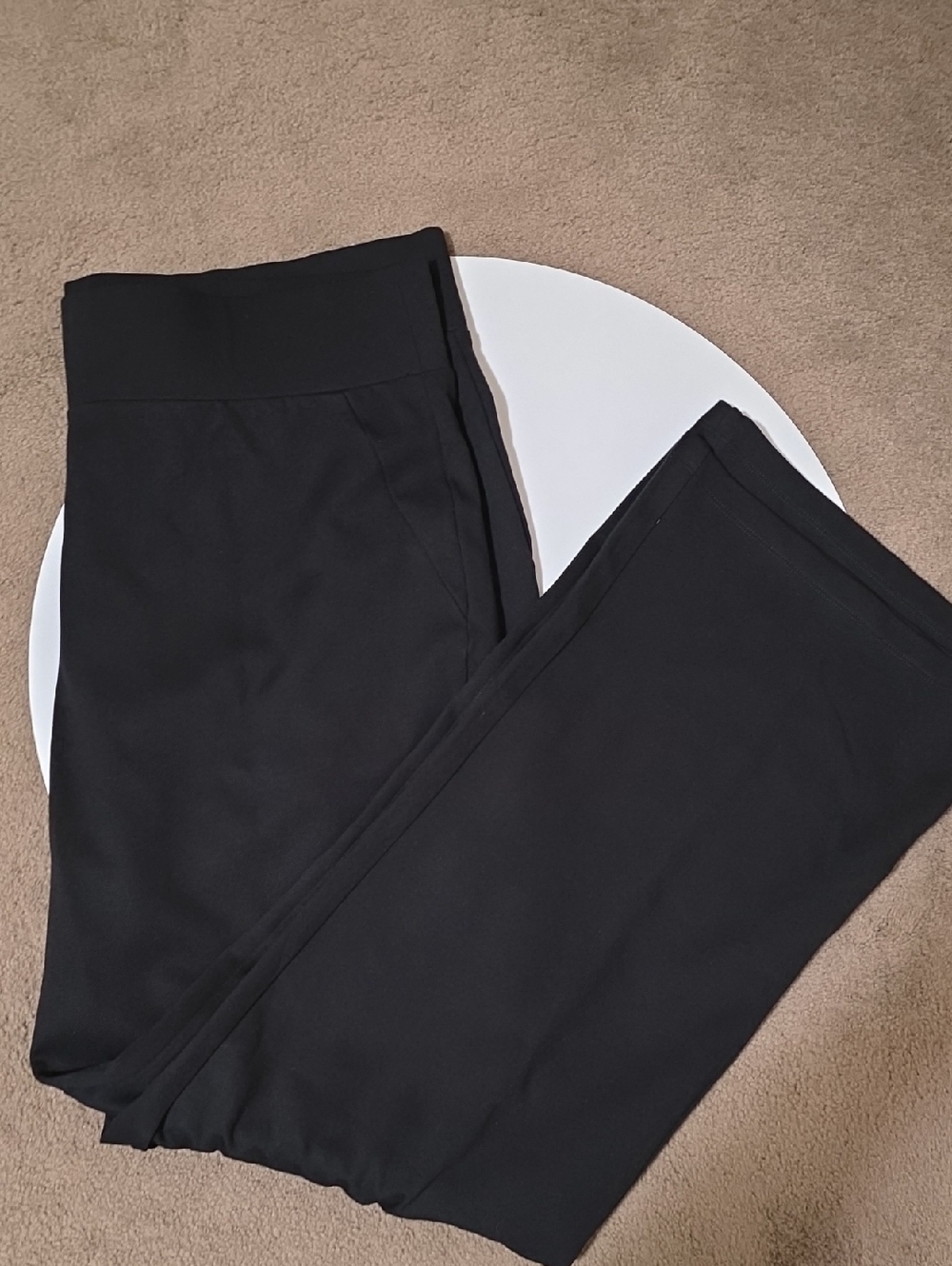 Black Straight-Leg Pull-On Pants - Sleek Everyday Essential
